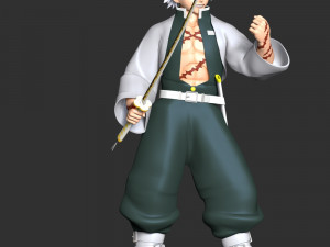 Sanemi Shinazugawa - Demon Slayer Kimetsu no Yaiba 3D Принт Модель