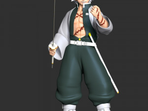 Sanemi Shinazugawa - Demon Slayer Kimetsu no Yaiba 3D Принт Модель