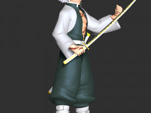 Sanemi Shinazugawa - Demon Slayer Kimetsu no Yaiba 3D Принт Модель