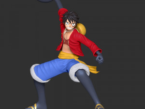 Monkey D Luffy 3D 프린트 모델