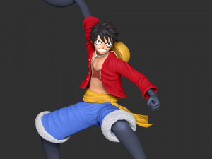 Monkey D Luffy 3D 프린트 모델