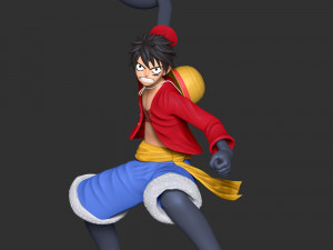 Monkey D Luffy 3D 프린트 모델