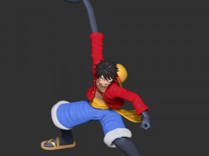 Monkey D Luffy 3D 프린트 모델
