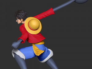 Monkey D Luffy 3D 프린트 모델