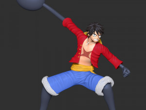 Monkey D Luffy 3D 프린트 모델