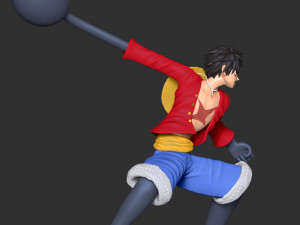 Monkey D Luffy 3D 프린트 모델