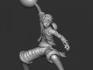 Monkey D Luffy 3D 프린트 모델
