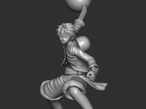 Monkey D Luffy 3D 프린트 모델