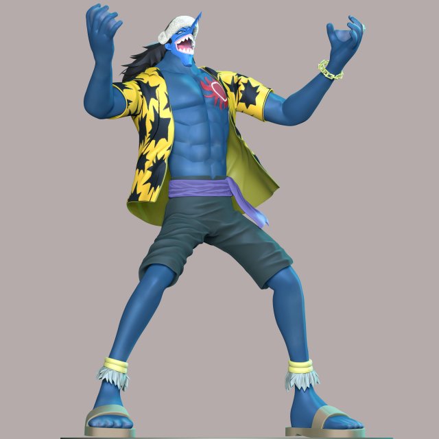 Arlong - One Piece Model Cetak 3D .c4d .max .obj .3ds .fbx .stl .blend