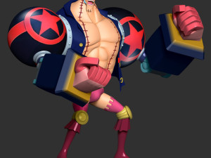 Franky - One Piece 3D 프린트 모델