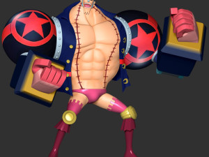 Franky - One Piece 3D 프린트 모델