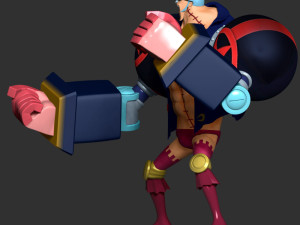 Franky - One Piece 3D 프린트 모델