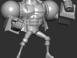 Franky - One Piece 3D 프린트 모델
