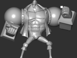 Franky - One Piece 3D 프린트 모델