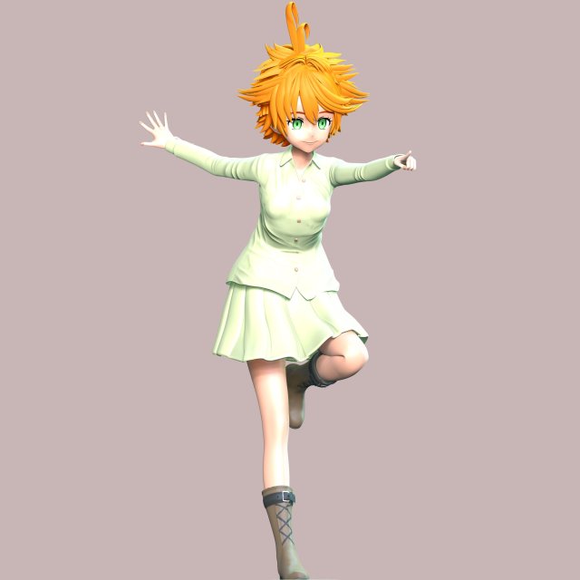 The Promised Neverland - Emma Model do druku 3D .c4d .max .obj .3ds .fbx .stl .blend 
