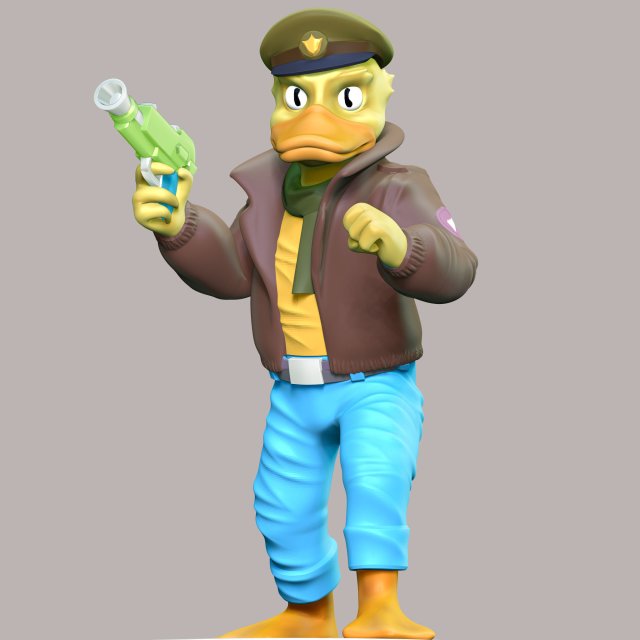 Ace Duck - Teenage Mutant Ninja Turtles Model Cetak 3D .c4d .max .obj .3ds .fbx .stl .blend 