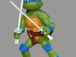 Leonardo - Tartarugas Ninja Adolescentes Mutantes Modelo de Impressão 3D