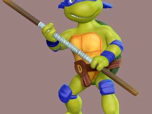Donatello - Tartarugas Ninja Adolescentes Mutantes Modelo de Impressão 3D