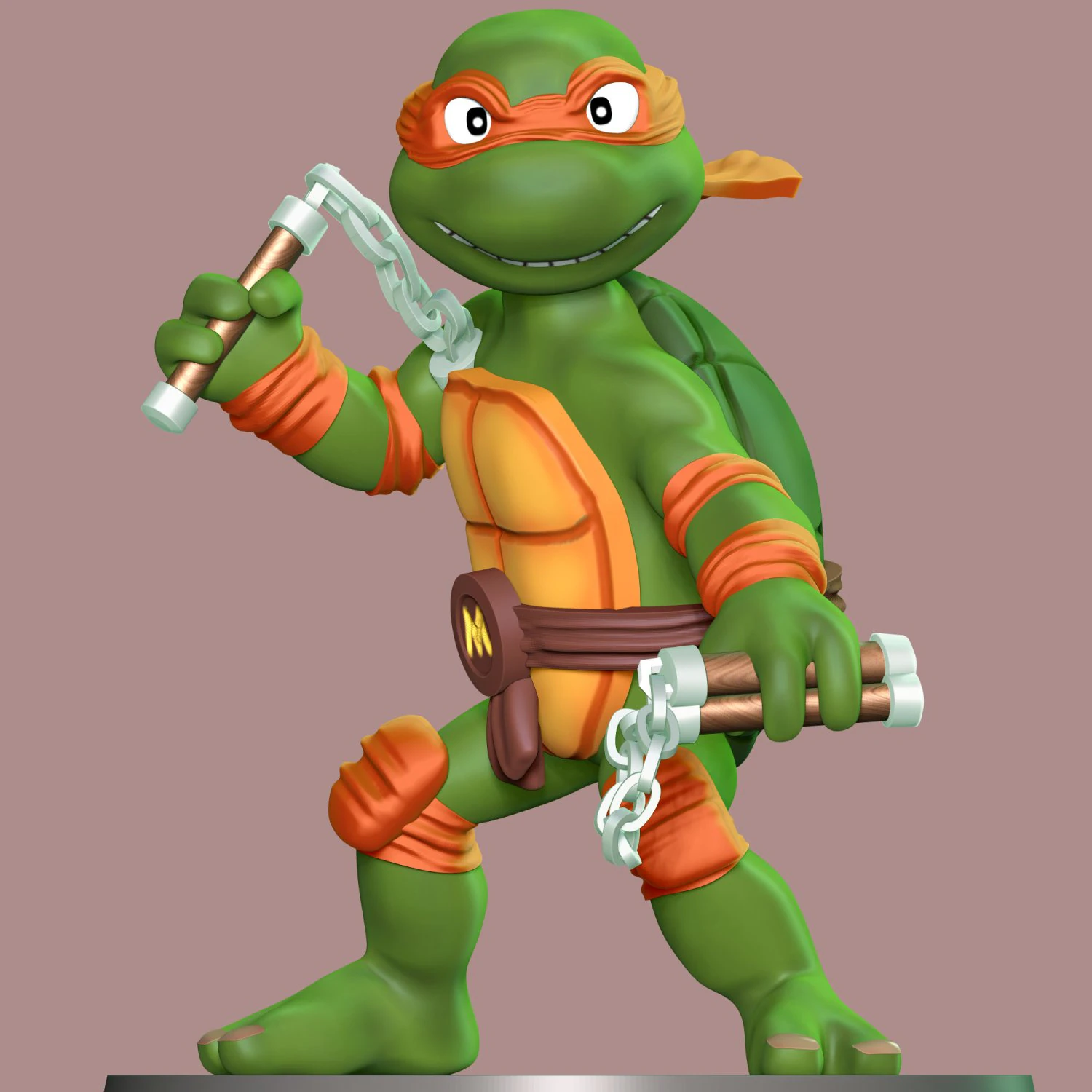 Michelangelo - Teenage Mutant Ninja Turtles 3D Print Model .c4d .max .obj .3ds .fbx .stl .blend 