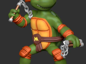 Michelangelo - Teenage Mutant Ninja Turtles 3D Print Model