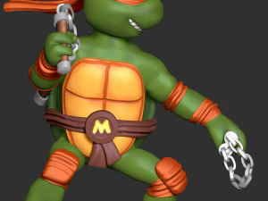 Michelangelo - Teenage Mutant Ninja Turtles 3D Print Model