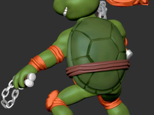 Michelangelo - Teenage Mutant Ninja Turtles 3D Print Model