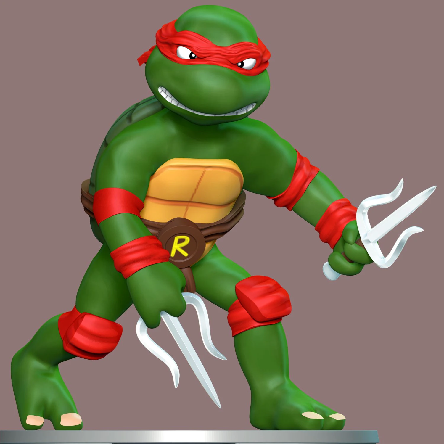 Raphael - Teenage Mutant Ninja Turtles 3D Print Model .c4d .max .obj .3ds .fbx .stl .blend 