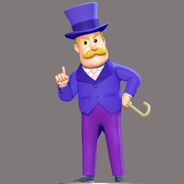 PAW Patrol - Mayor Humdinger 3Dプリントモデル .c4d .max .obj .3ds .fbx .stl .blend 
