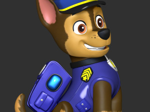 PAW Patrol - Chase Police Modèles 3D en vedette