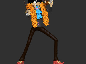 Brook and Violin - One Piece 3Dプリントモデル
