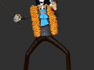Brook and Violin - One Piece 3Dプリントモデル