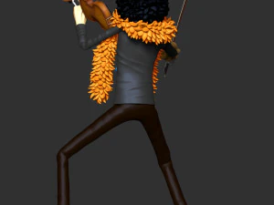 Brook and Violin - One Piece 3D Print Model