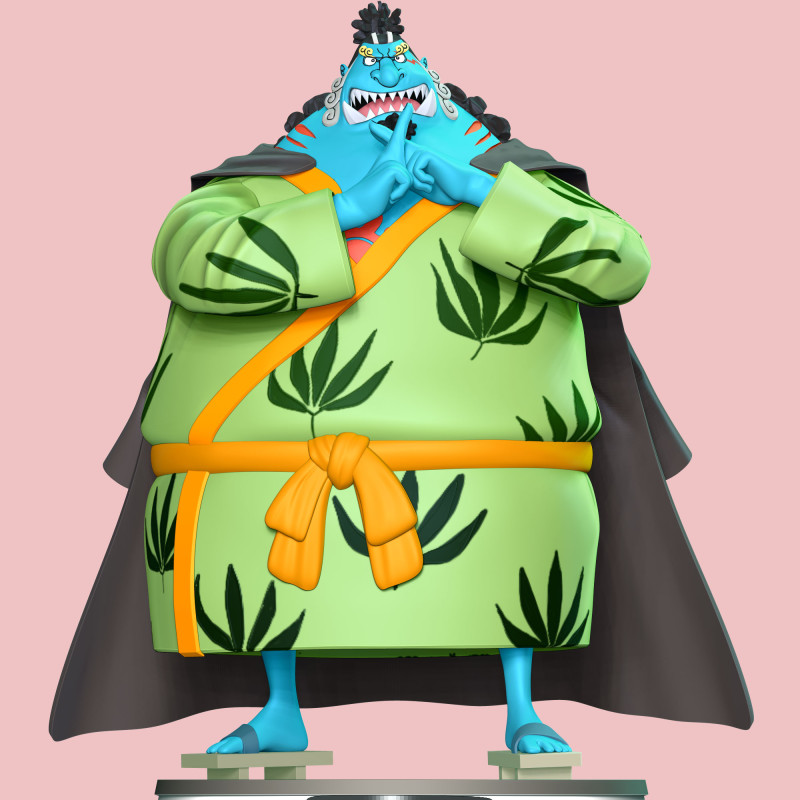 Jinbe - One Piece 3Dプリントモデル .c4d .max .obj .3ds .fbx .stl .blend