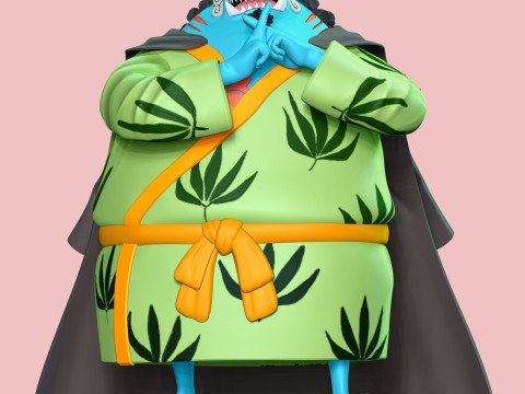 Jinbe - One Piece 3D Принт Модель