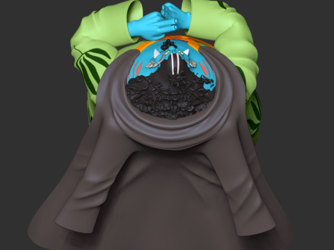 Jinbe - One Piece Model Cetak 3D