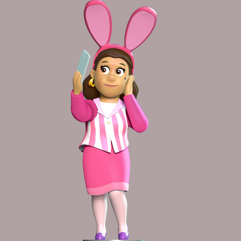 PAW Patrol - Mayor Goodway Model do druku 3D .c4d .max .obj .3ds .fbx .stl .blend 
