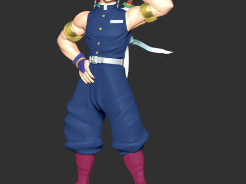 Tengen Uzui - Demon Slayer Kimetsu no Yaiba 3D-printmodel