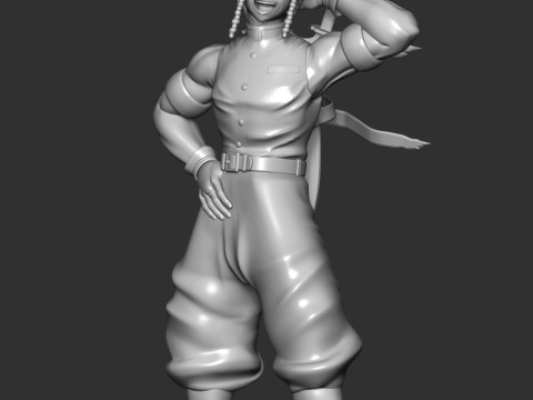Tengen Uzui - Demon Slayer Kimetsu no Yaiba 3D-printmodel