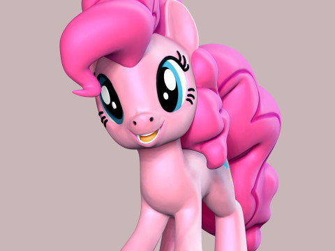 Pinkie Pie - My Little Pony 3D Print Model