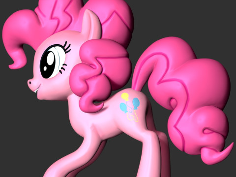 Pinkie Pie - My Little Pony 3D-Druckmodell