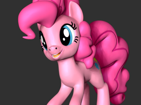Pinkie Pie - My Little Pony 3D-Druckmodell