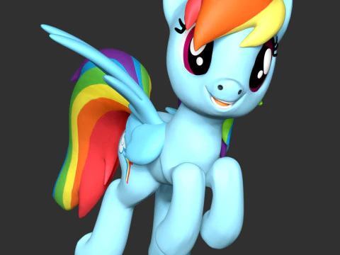 Rainbow Dash - My Little Pony 3D Print Model