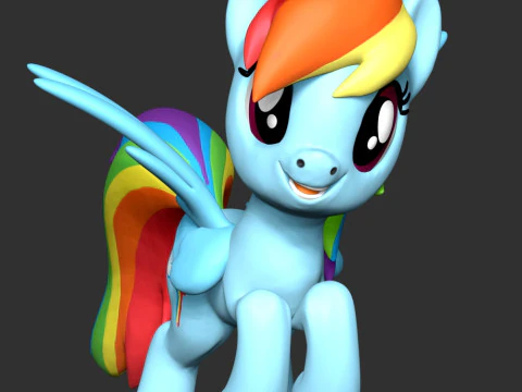 Rainbow Dash - My Little Pony 3D Print Model