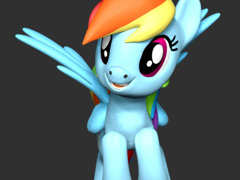 Rainbow Dash - My Little Pony 3D Принт Модель
