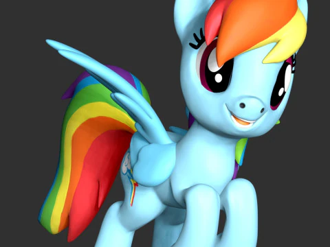 Rainbow Dash - My Little Pony 3D Print Model
