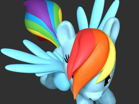 Rainbow Dash - My Little Pony 3D Print Model