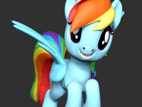 Rainbow Dash - My Little Pony 3D Print Model