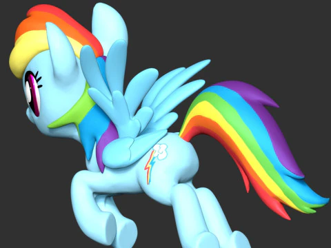 Rainbow Dash - My Little Pony 3D Print Model