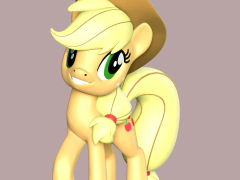 Applejack - Mon petit poney Modèles 3D en vedette