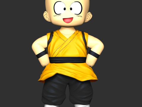 Dragon Ball - Kid Krillin 3D Print Model